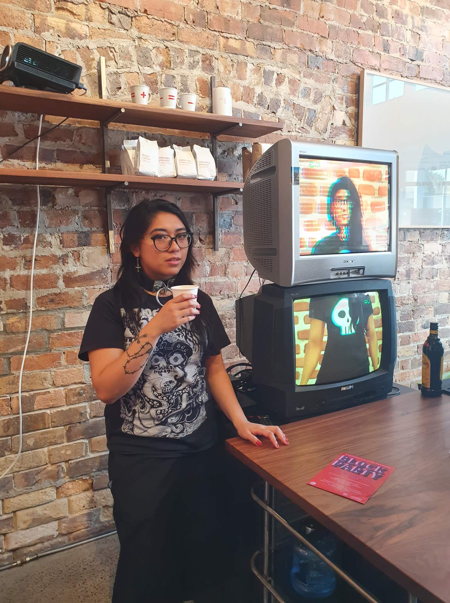 artist with the simulation